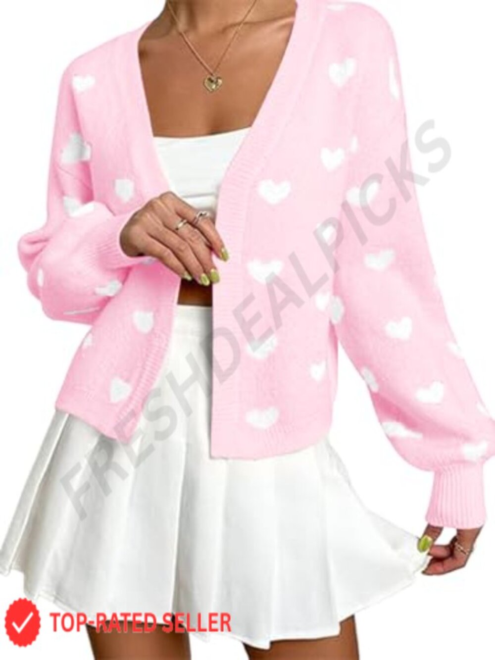 Open Front Floral 3D Crochet Knit Cardigan Long Sleeve